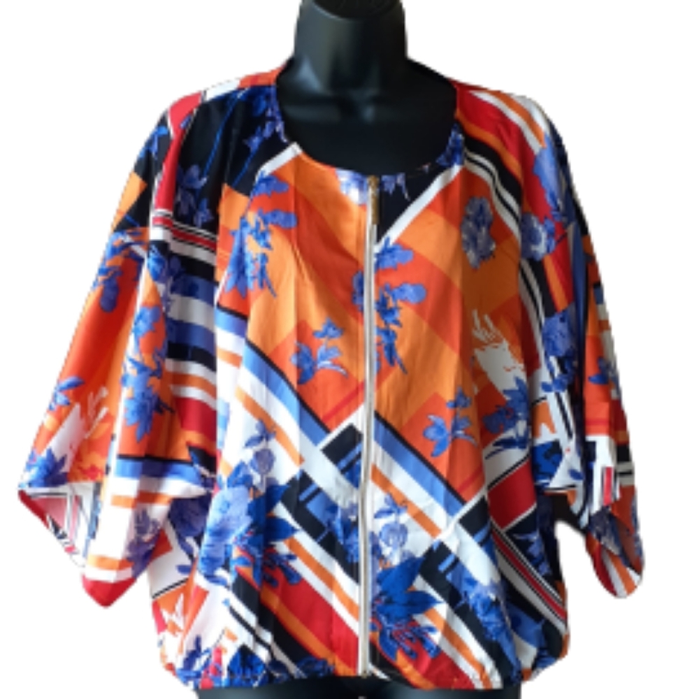 - MARC NEW YORK ABSTRACT BLOUSE